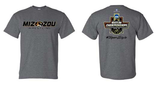 NCAA MIZZOU Wrestling / 2023 Tulsa S/S T-Shirt, color: Heather